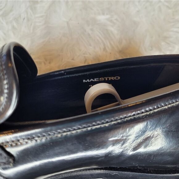 John W Nordstrom Patent Tuxedo Loafers Sz 7.5 Mens - Picture 3 of 4